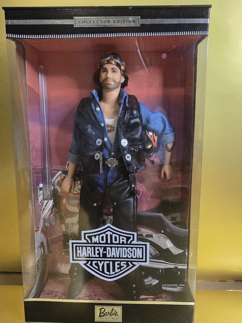 Harley-Davidson Black & Blue Jacket Ensemble Barbie Collectible